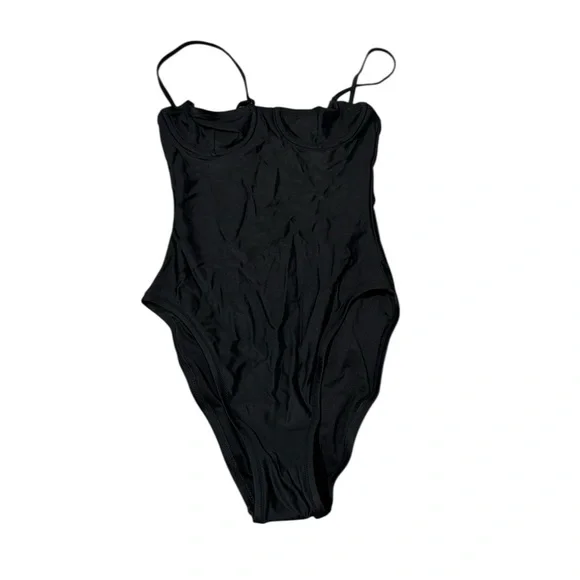 J CREW HERITAGE BALCONETTE ONE PIECE SWIMSUIT BLACK NEW W/TAGS SIZE  XS - Picture 3 of 8